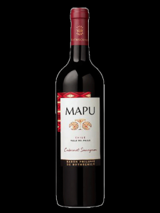 MAPU CABERNET SAUVIGNON  ROUGE 2021 , prix ttc btle de 75cl 