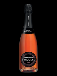 CHAMPAGNE E NICOLAS ROSE  , prix ttc btle de 75cl 