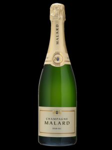 CHAMPAGNE MALARD DEMI-SEC , prix ttc btle de 75cl 