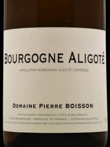 BOURGOGNE ALIGOTE BLANC DOMAINE PIERRE BOISSON 2021,en prix ttc blte 75cl  